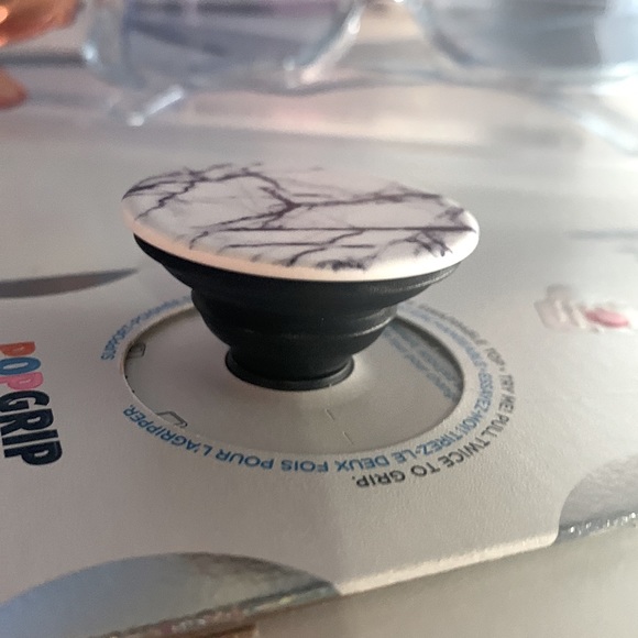 Dove White Marble Popsocket Popgrip - Picture 5 of 5